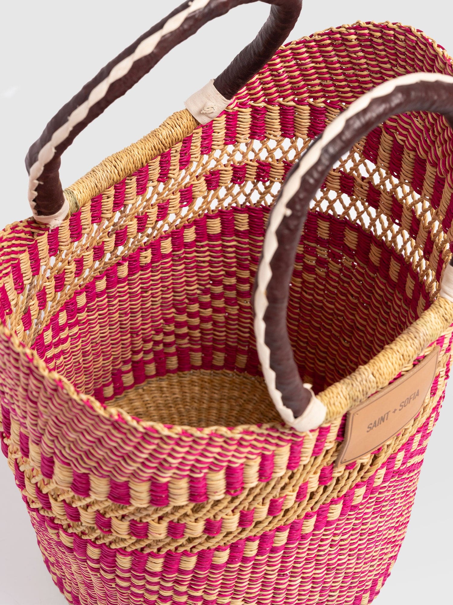 Indie Market Basket Bag - Pink